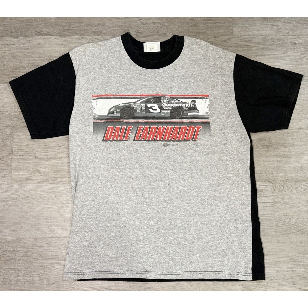 Winners Circle Dale Earnhardt #3 T-Shirt Size XL Gray Black 2008 NASCAR Y2K